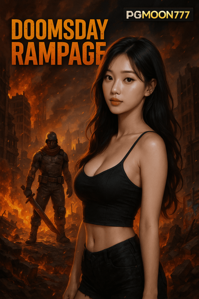 DOOMSDAY RAMPAGE สล็อตวันสิ้นโลก โบนัสแตกง่าย PGMOON777