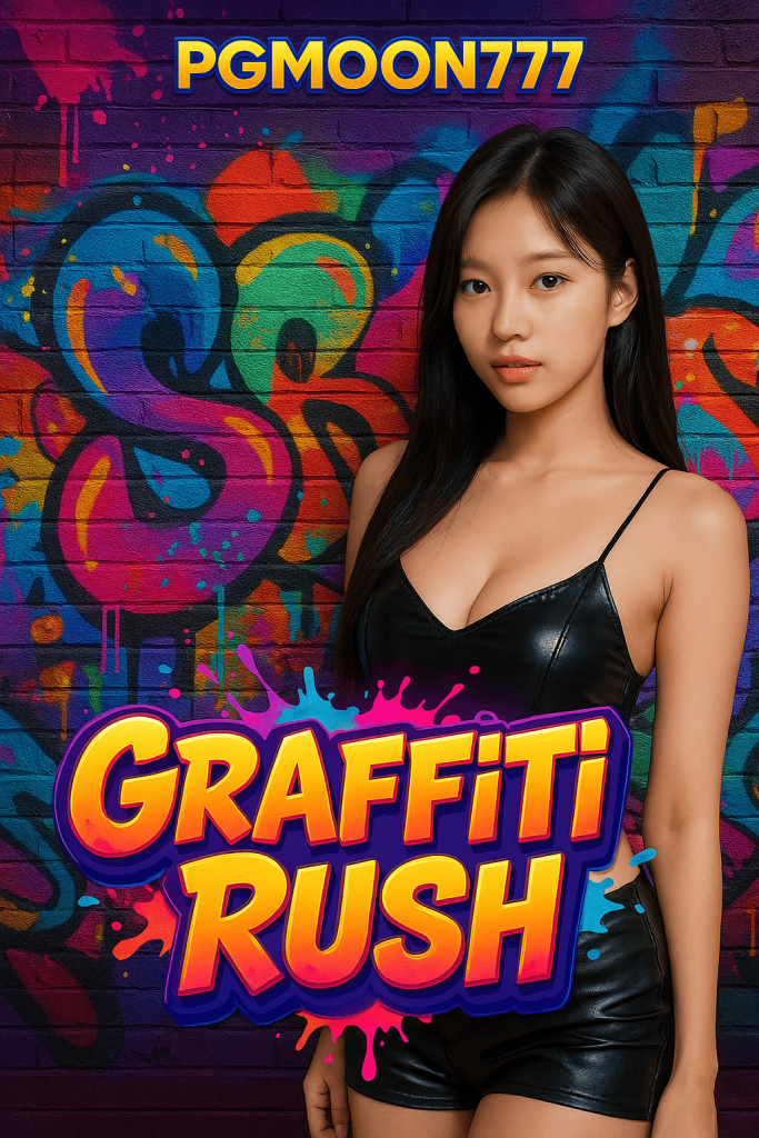 GRAFFITI RUSH สล็อตกราฟฟิตีสีสันสด โบนัสแตกง่าย PGMOON777