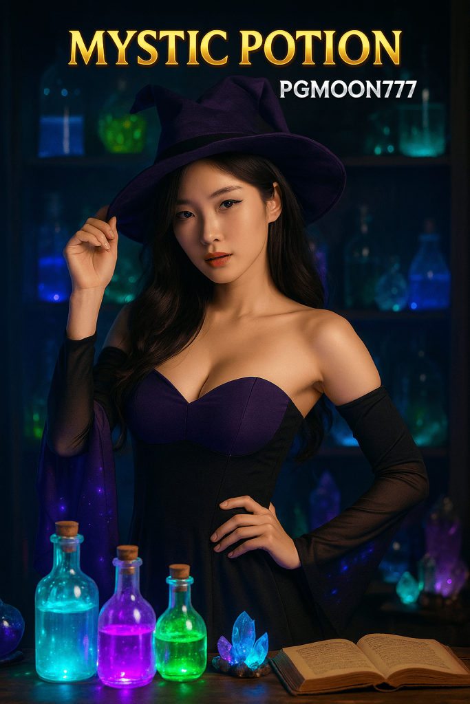 MYSTIC POTION สล็อตน้ำยาวิเศษแฟนตาซีจาก PGMOON777 โบนัสแตกง่าย