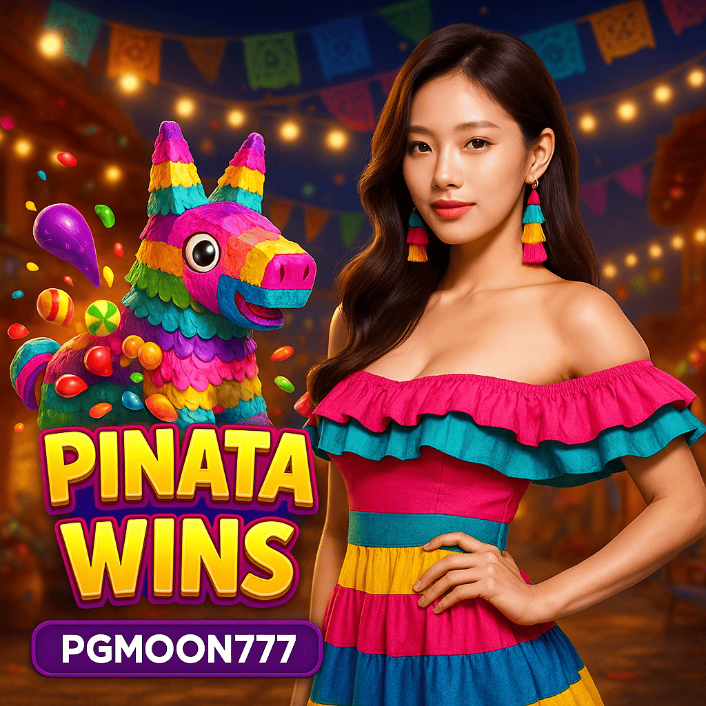 PINATA WINS สล็อตปิญาต้าสุดสดใสจาก PGMOON777 โบนัสแตกง่าย
