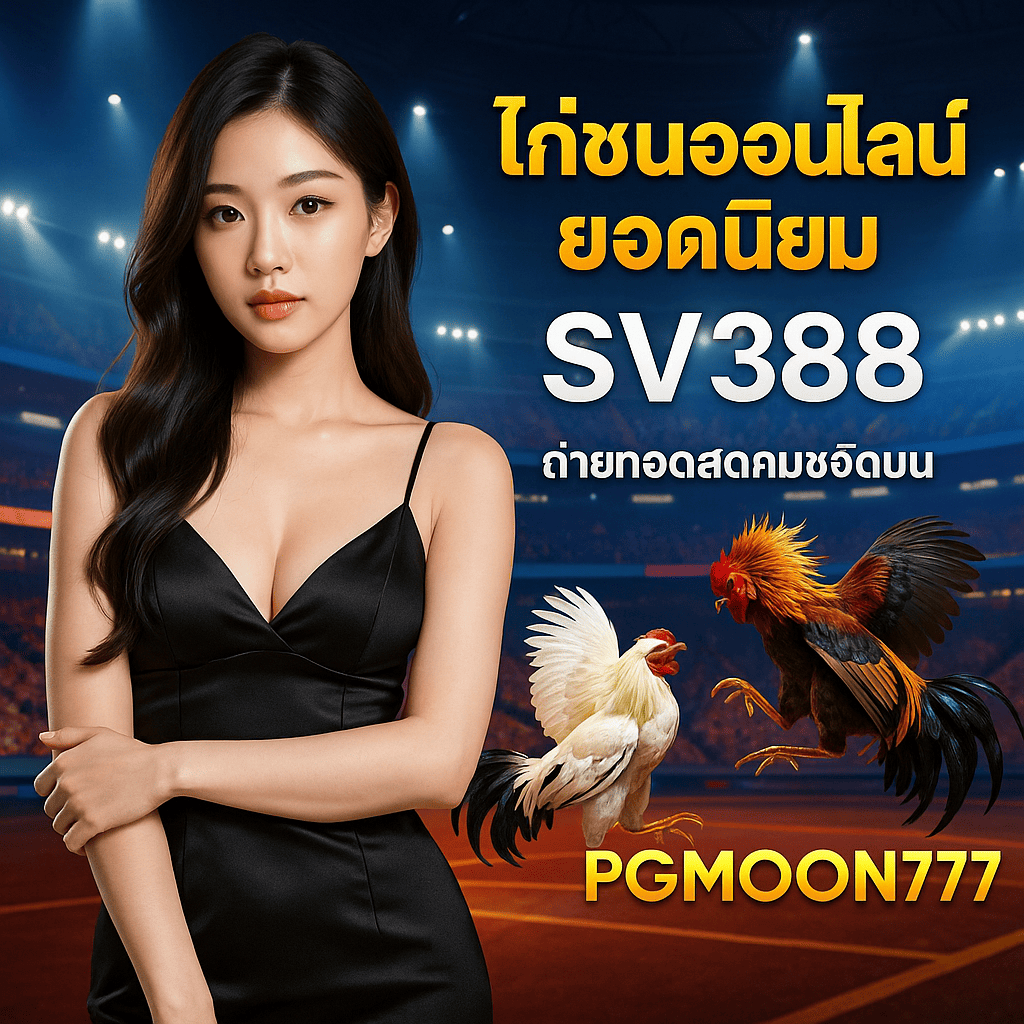 SV 388 ไก่ชนออนไลน์ยอดนิยม ถ่ายทอดสดคมชัดบน PGMOON777