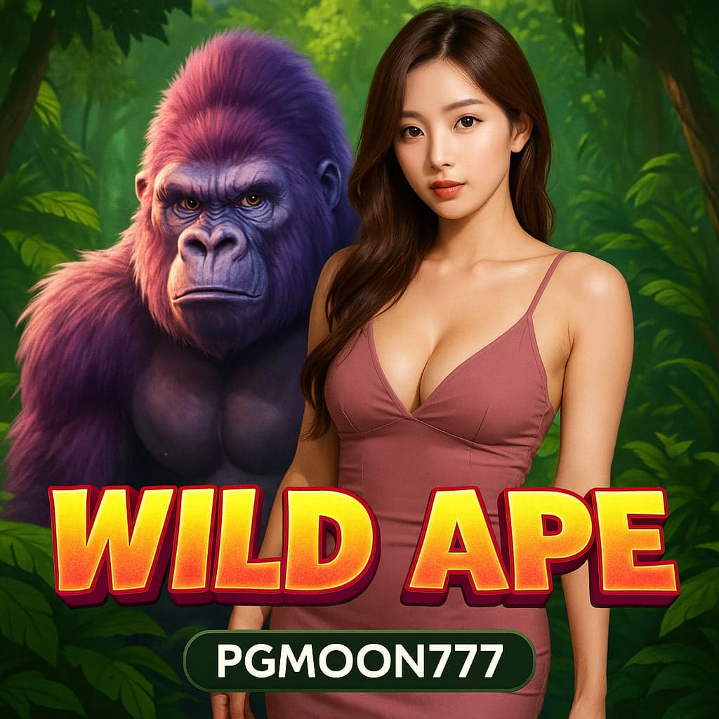 WILD APE สล็อตลิงยักษ์แห่งป่า โบนัสแตกง่าย สนุกได้ที่ PGMOON777
