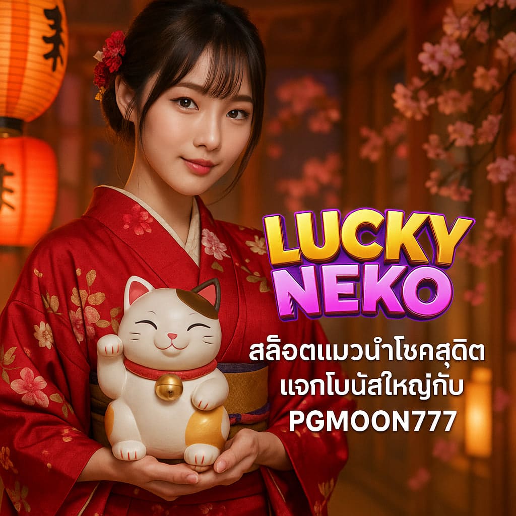 LUCKY NEKO สล็อตแมวนำโชคสุดฮิต แจกโบนัสใหญ่กับ PGMOON777
