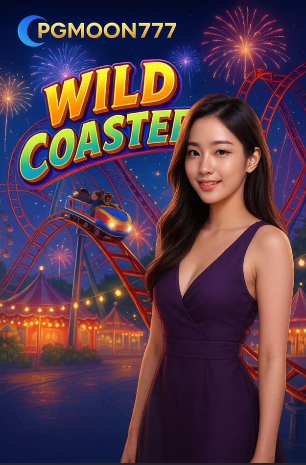 WILD COASTER รถไฟเหาะมหาสนุกจาก PGMOON777 โบนัสแตกสุดมันส์!