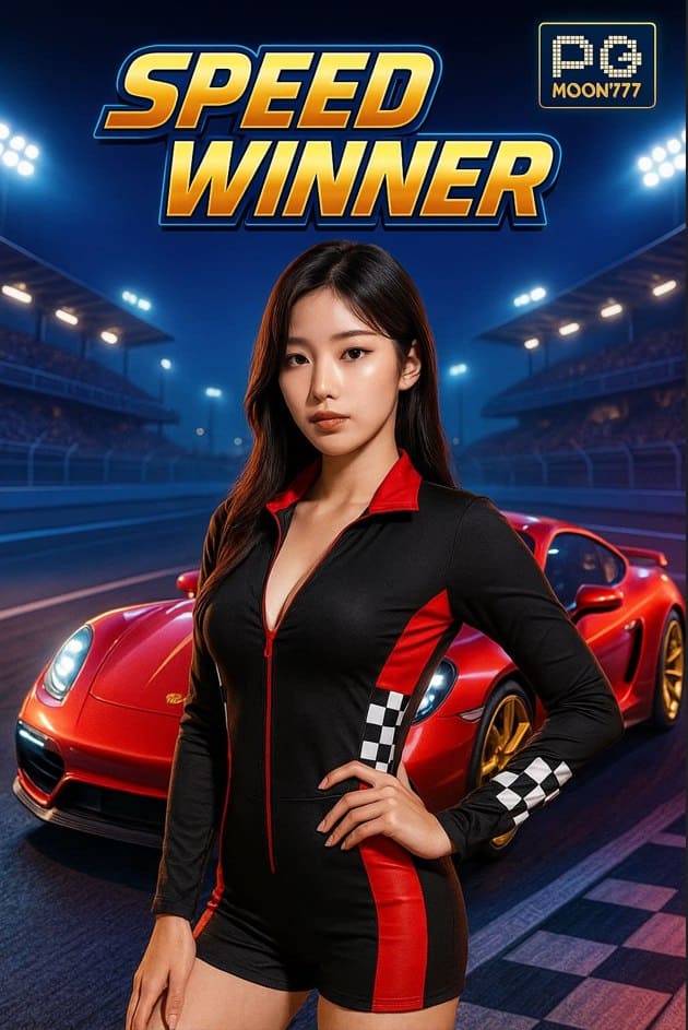 SPEED WINNER สล็อตแข่งรถความเร็วสูงจาก PGMOON777 โบนัสคูณแรงทะลุจอ