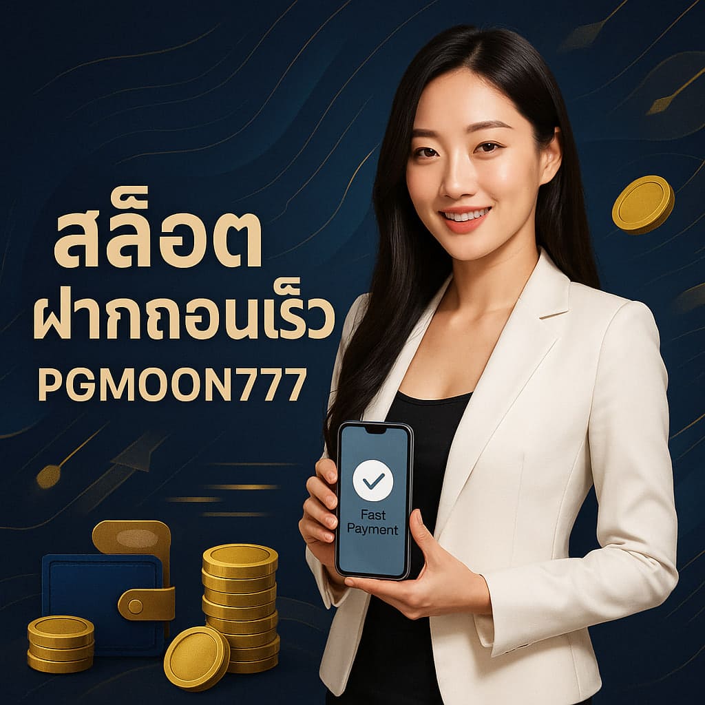 สล็อตฝากถอนเร็ว PGMOON777 ระบบออโต้ปลอดภัย ภายในไม่กี่วินาที