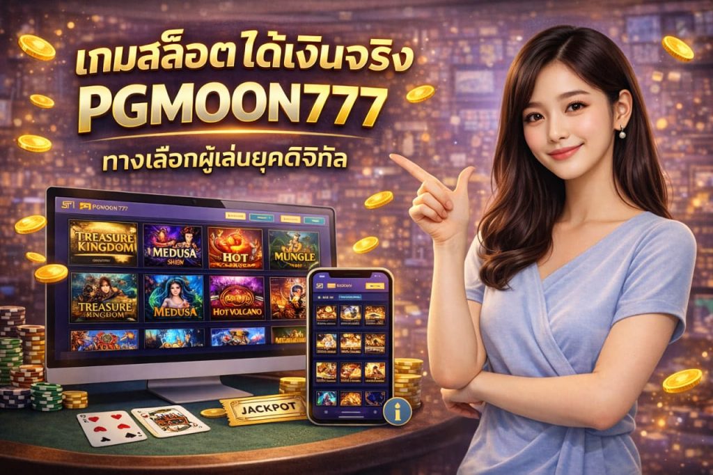 เกมสล็อตได้เงินจริง PGMOON777 ทางเลือกผู้เล่นยุคดิจิทัล