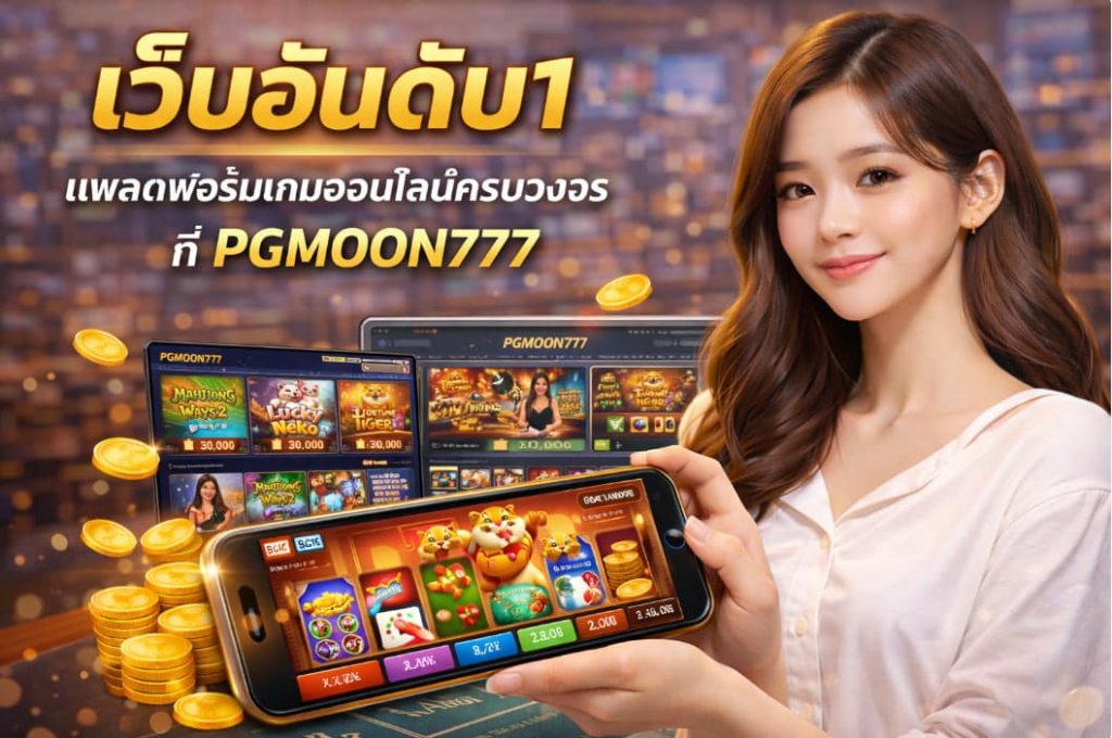 เว็บอันดับ1 แพลตฟอร์มเกมออนไลน์ครบวงจรที่ PGMOON777