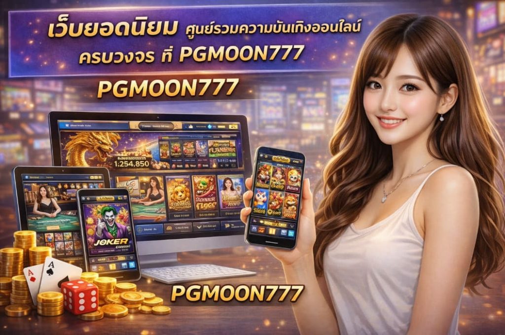 เว็บยอดนิยม ศูนย์รวมความบันเทิงออนไลน์ครบวงจร ที่ PGMOON777